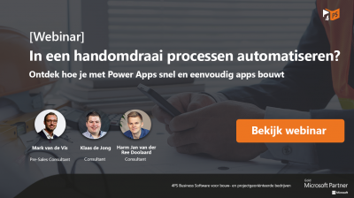 Webinar: apps bouwen met Power Apps