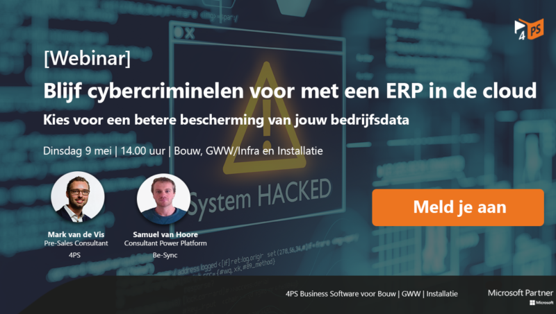 Webinar: Blijf cybercriminelen een stap voor met een ERP-pakket in de cloud