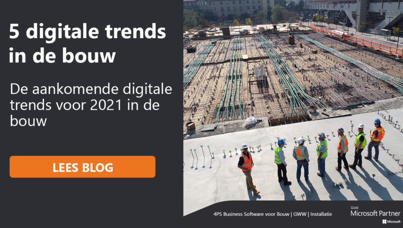Blog: niet te missen digitale trends 2021 voor de bouw
